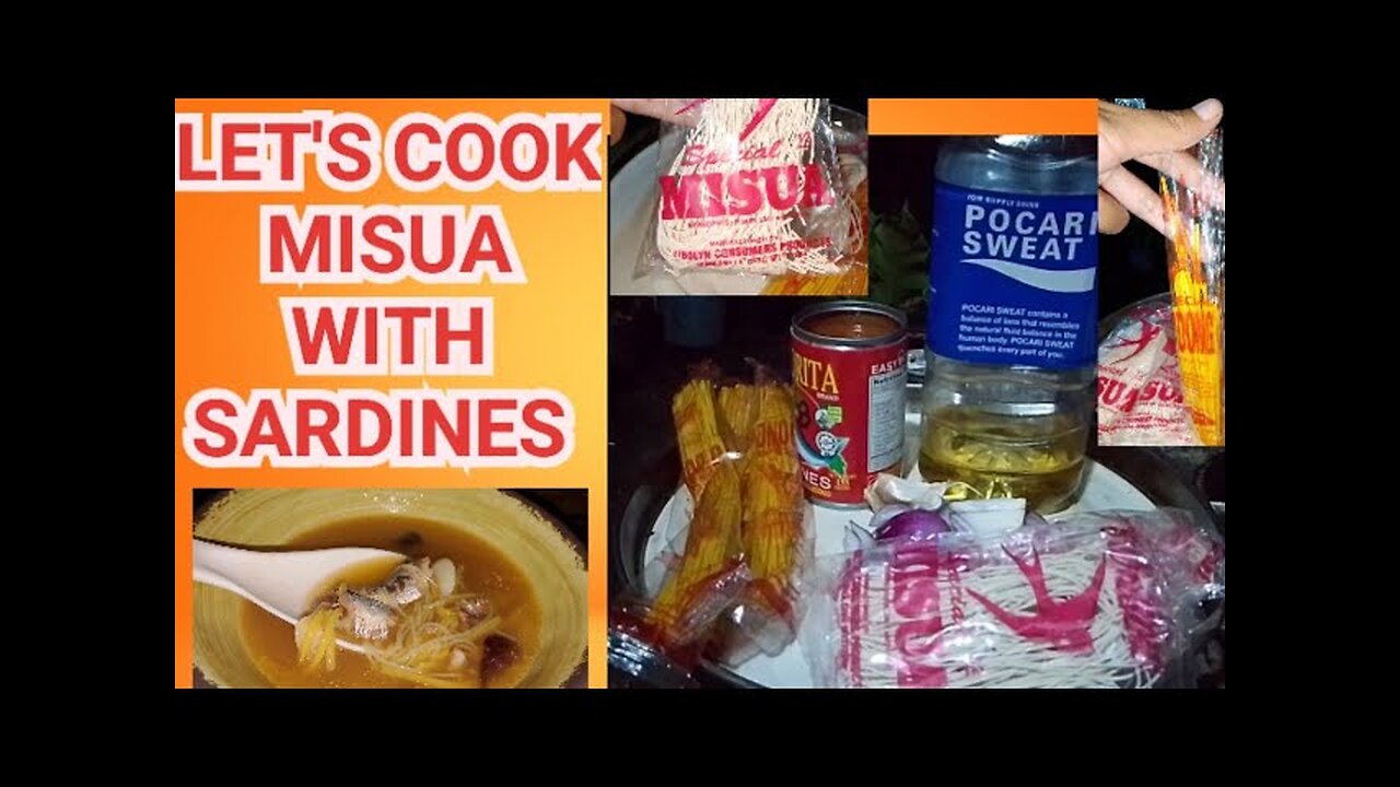 HOW TO COOK MISUA WITH SARDINES