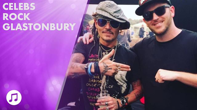 Bradley Cooper & Johnny Depp surprise at Glastonbury