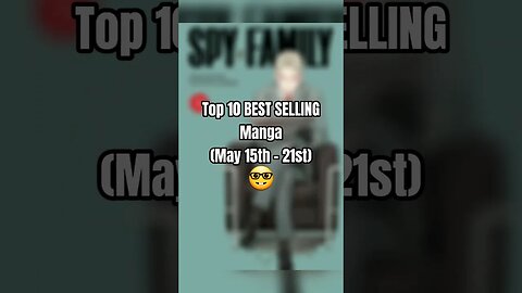 Top 10 Best Selling MANGA