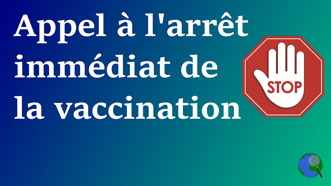 60 000 soignants et scientifiques appellent à stopper la vaccination de masse