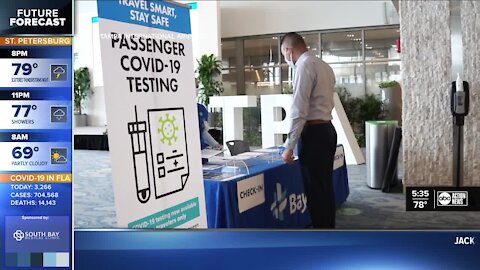 TPA first airport in nation to offer all passengers COVID-19 tests