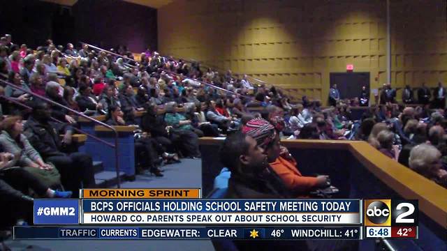 Baltimore County schools to hold safety meeting