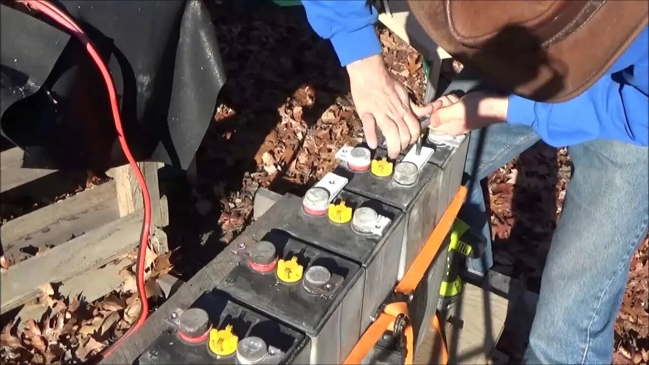 Wiring Up Forklift Battery Cells For Off Grid Solar Application