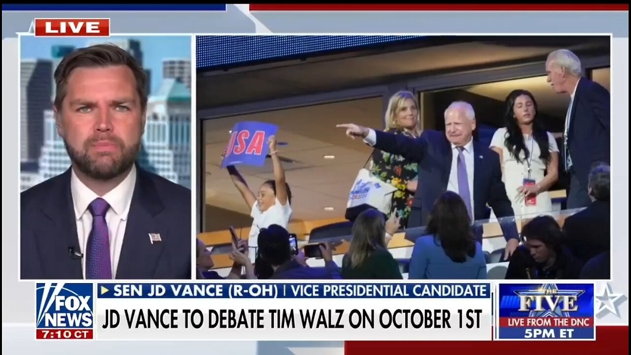 JD Vance: It's A Disgrace Kamala Is Skipping Fox News Debate