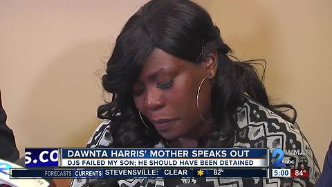 Harris' mother: my son should have been detained