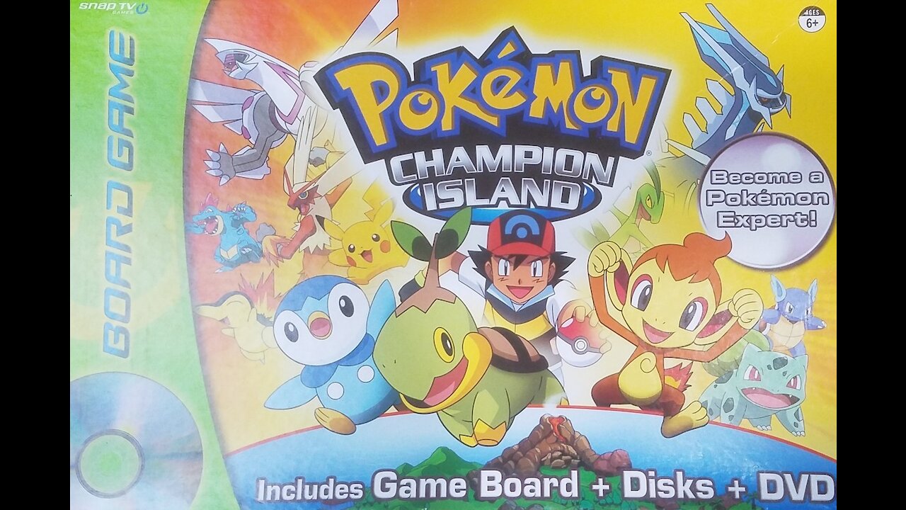 Pokémon: Champion Island DVD Board Game (2007, Snap TV) -- What's Inside