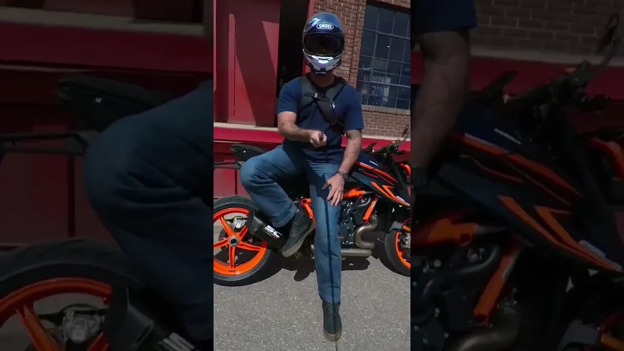 Showing off the KTM Super Duke R