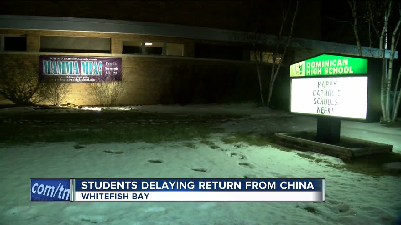 Three Dominican High School students delaying return home from China 'as a precautionary measure'