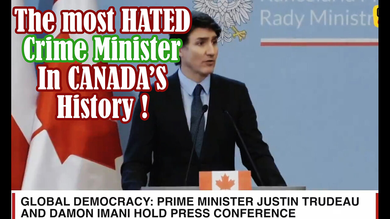 GLOBAL DEMOCRACY - HYPOCRITE AND CRIME MINISTER JUSTIN TURNIP SPEAKS