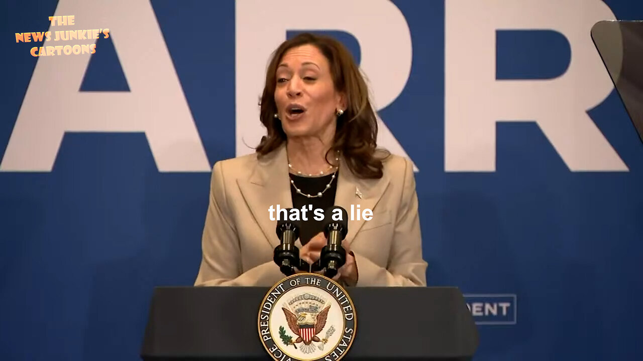 Cackling Kamala: "They're taking reproductive freedom from the people & women! We too busy watchin' what you doin' to hear what you're saying! We're fighting to lower energy costs! Trump wants to roll back our progress!
