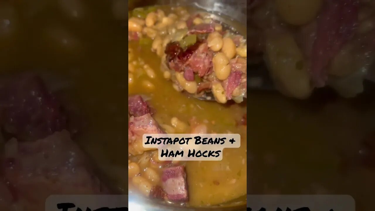 #instspotrecipe Hot beans & ham hocks!! Delicious 🤤 #nocopyrightmusic #homemade #hotsoup