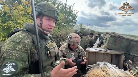 The 11th regiment of the NM DNR attacks the enemy in Pervomaisky