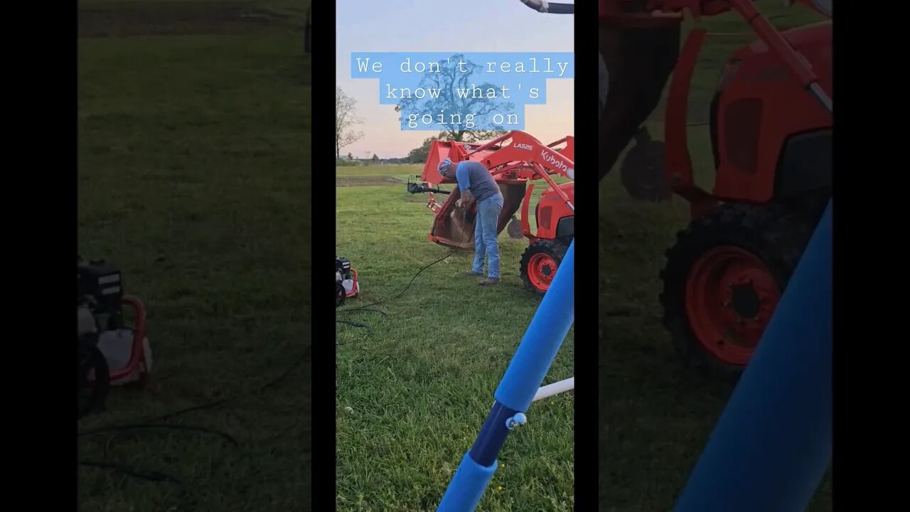 tractor cleaning 🤷‍♀️ #farm #homestead #video #shorts #tractor #wash #breaktime