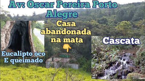 casa abandonada na beira de uma cascata em porto alegre/rs