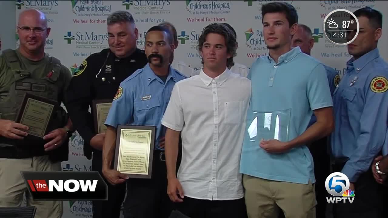 Jupiter boy thanks rescue crews, friend for saving his life