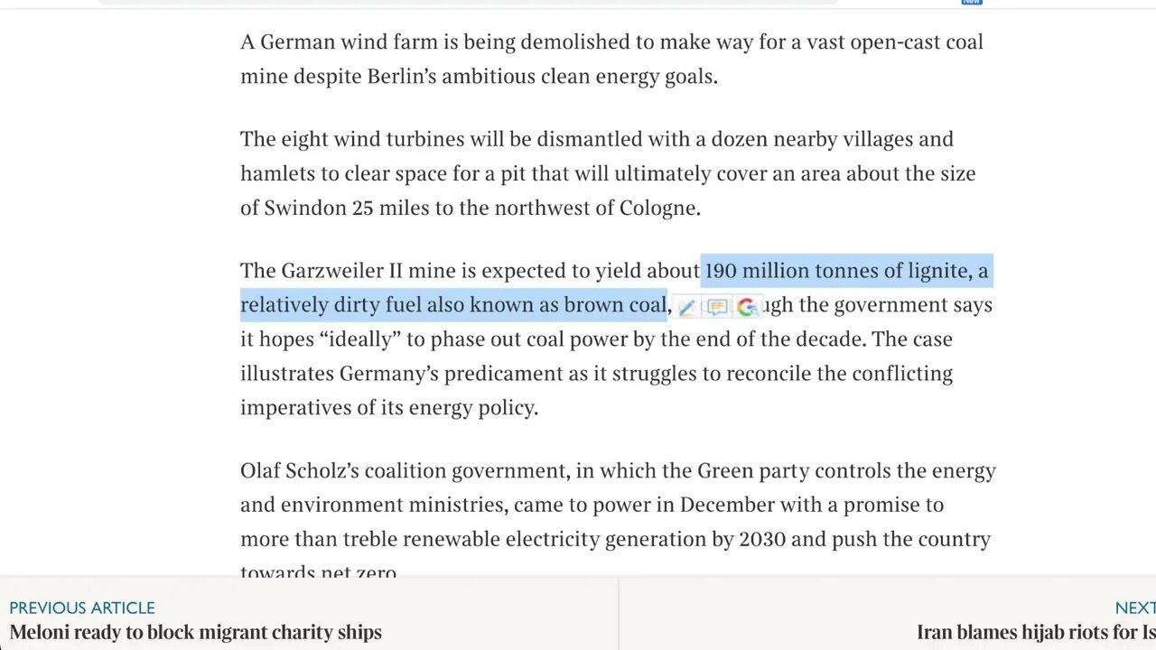 德國為煤礦剷平風電場