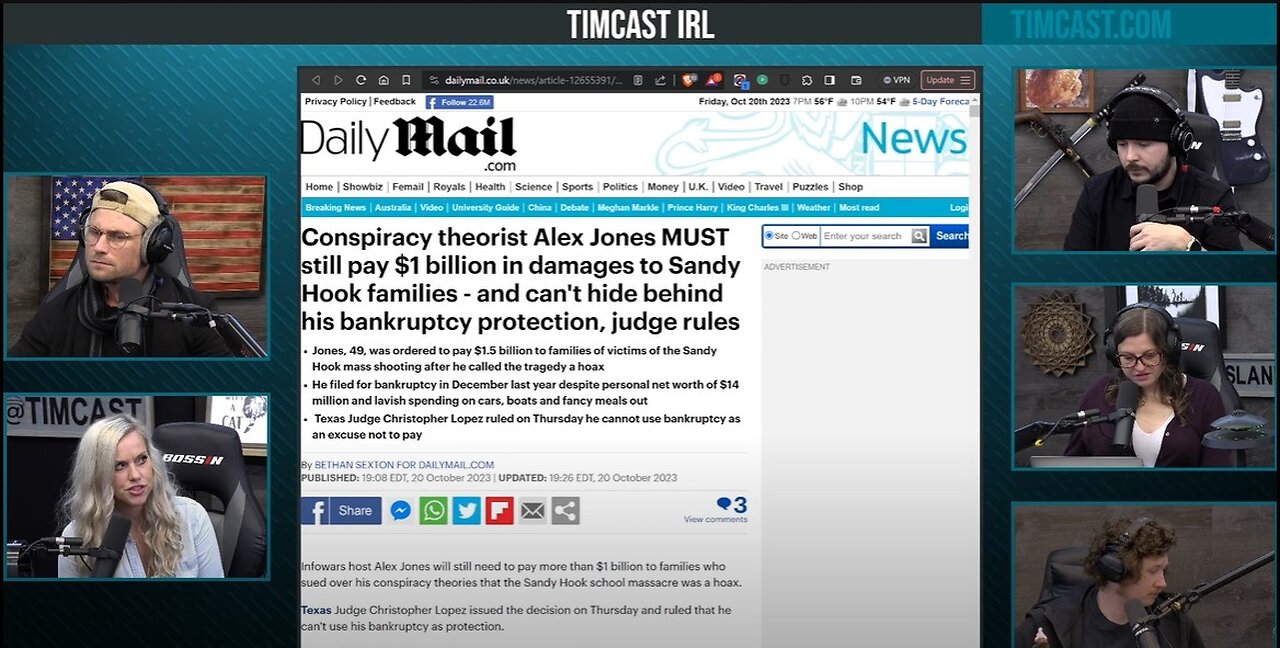 Judge Rules Alex Jones CANNOT Get Bankruptcy Protection, They Want InfoWars SHUT DOWN