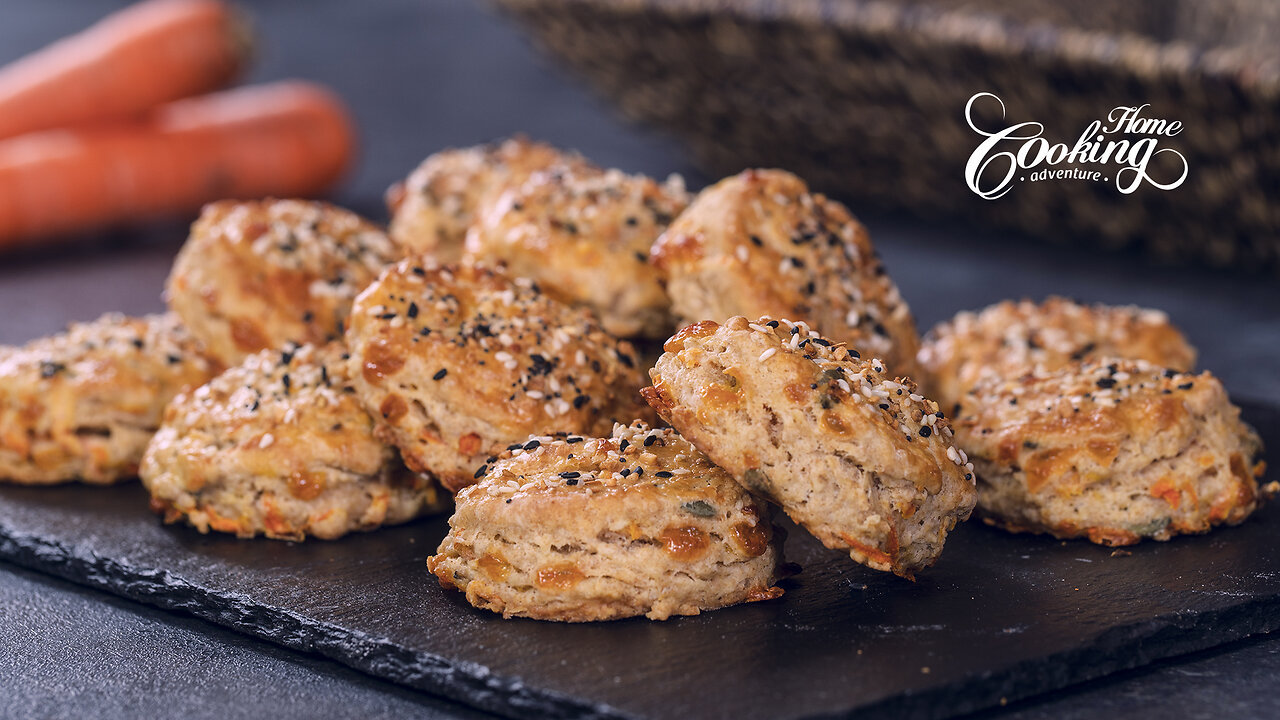 Whole Wheat Carrot Biscuits