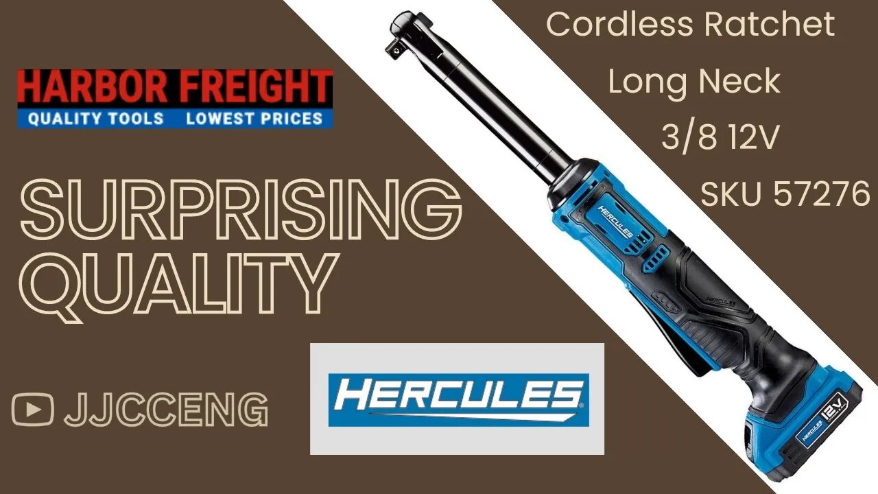 Engineer Reviews Highest Torque Cordless Ratchet From Harbor Freight | Hercules 12V 3/8 in. Ratchet