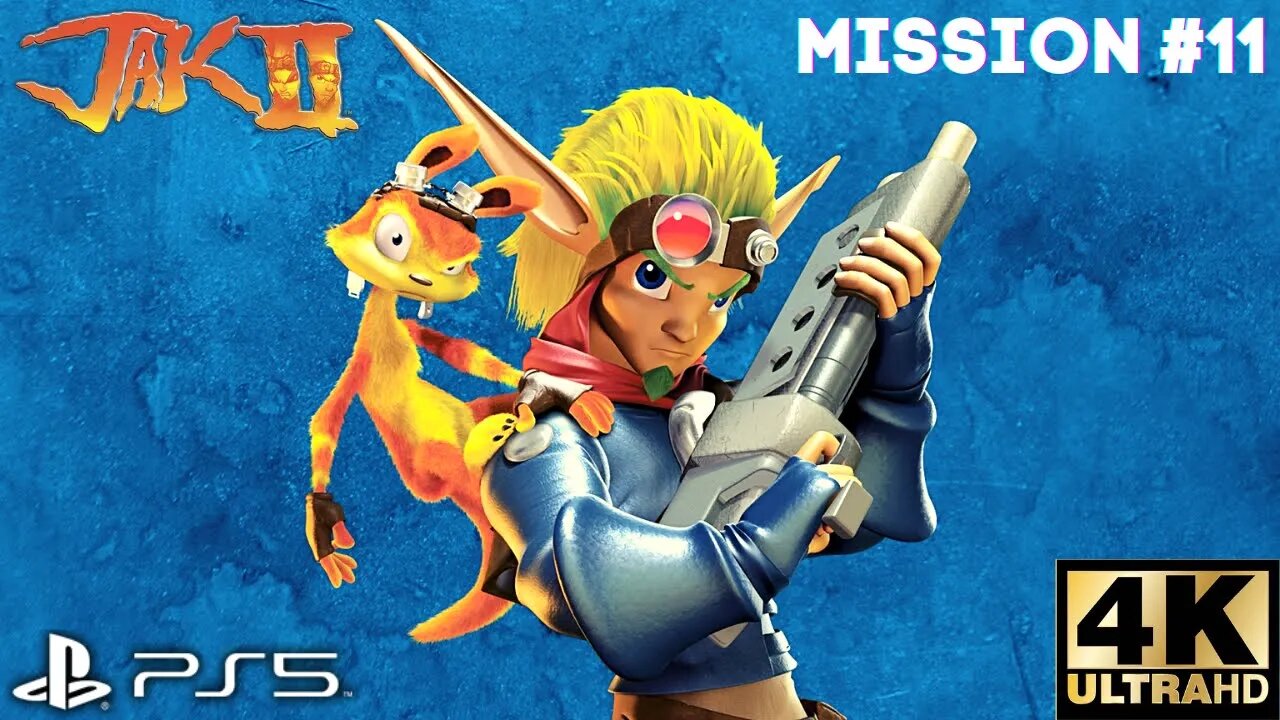 Jak II Mission #11: Save Vin At Strip Mine From Metal Heads | PS5, PS4 | 4K (No Commentary Gaming)