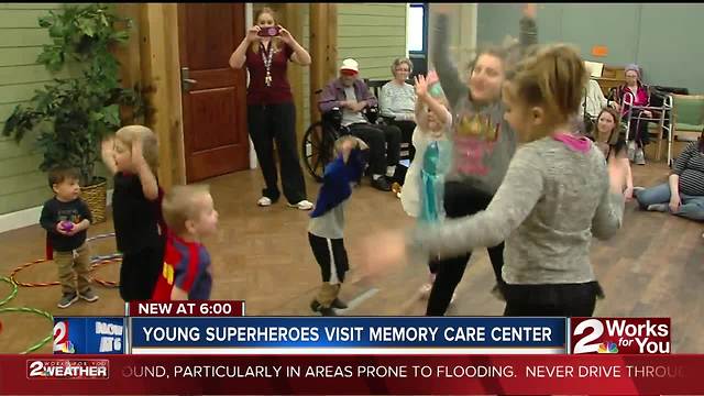 Superheroes visit Owasso seniors