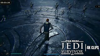 Cal Kestis Vs OVER 100 BATTLE DROIDS | Star Wars Jedi: Survivor 4K Clips FRACTURED ENDURANCE