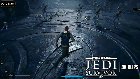 Cal Kestis Vs OVER 100 BATTLE DROIDS | Star Wars Jedi: Survivor 4K Clips FRACTURED ENDURANCE