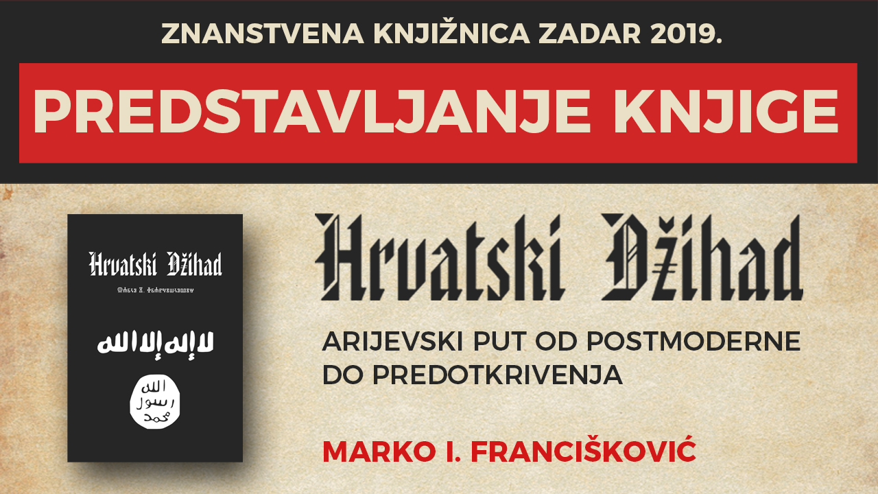 Predstavljanje knjige Hrvatski džihad, Marko Francišković, Zadar