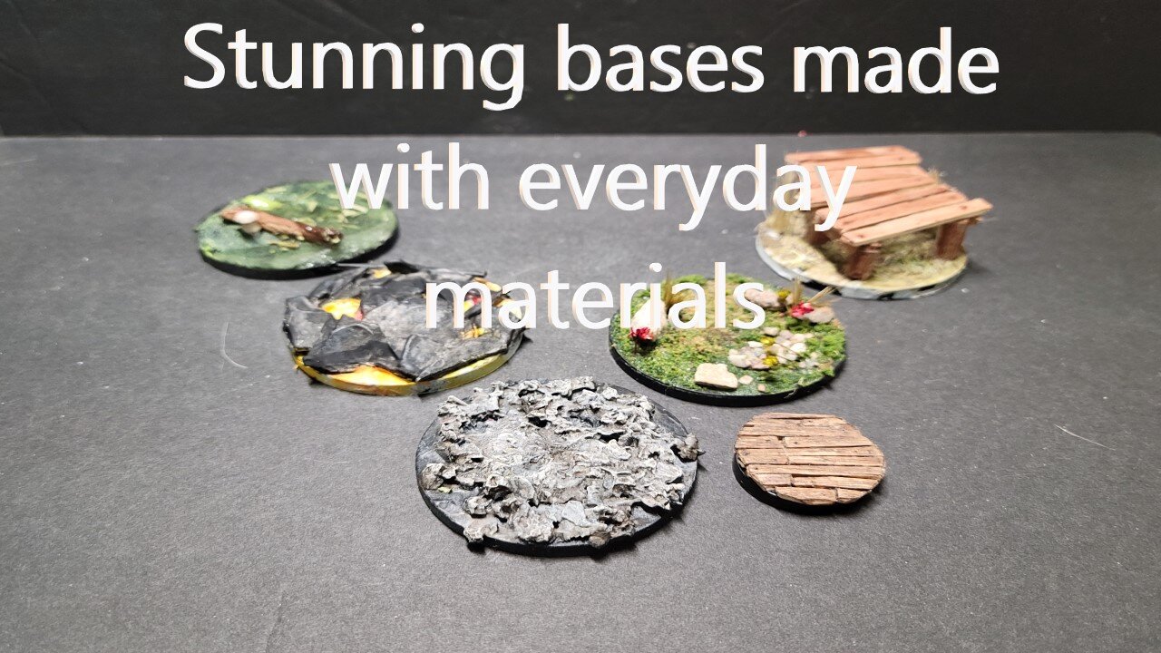 Stunning miniature bases made with household items!