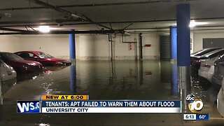 UTC tenants: Cars flooded after managers failed to warn them