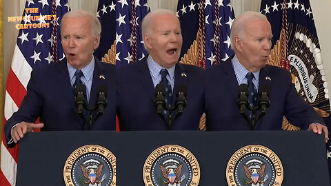 Creepy Biden randomly yelling, calling Kamala "boss," and Senator JD Vance "Secretary Vance," lying about 2nd Amendment and mocking it: "Back when it was passed, you could not own a cannon! No, I'm not joking!"