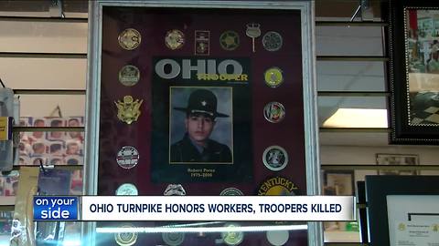 Special memorial sign to honor workers, troopers killed on Ohio Turnpike