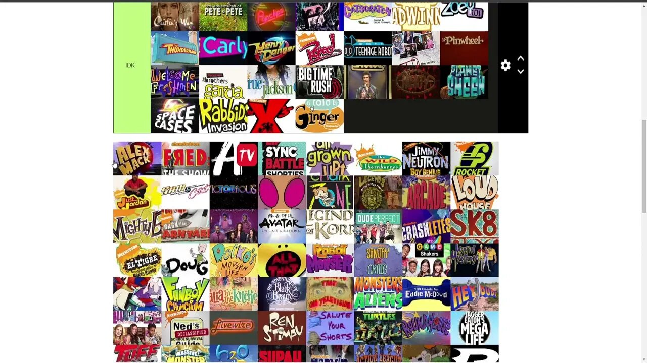Nickelodeon Show Tier List