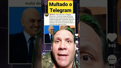 Telegram é multado em 1,2 milhão de reais por manter conta de Nikolas Ferreira