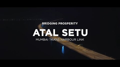 Exclusive bird-eye view of ATAL SETU in India, Asia longest bridge built on the sea