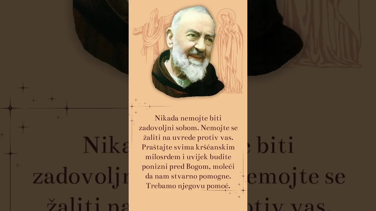 Inspirativni citati oca Pija #padrepio #milost #poniznost