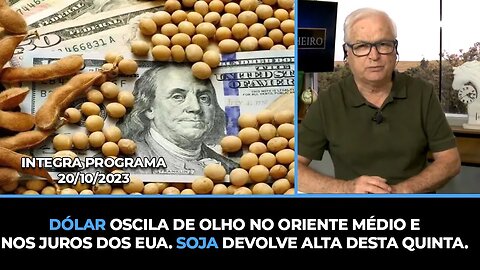 Dólar oscila de olho no Oriente Médio enos juros dos EUA. Soja devolve alta desta quinta.