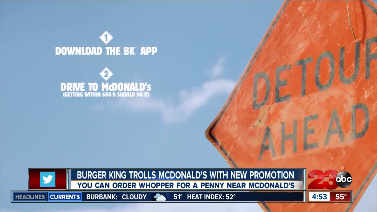 Burger King will sell you a Whopper for a penny