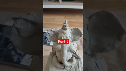 This is how I made #Ganesh #Murti at home in Spain #bappa #madrid #spain #europe #art #murti #yogi