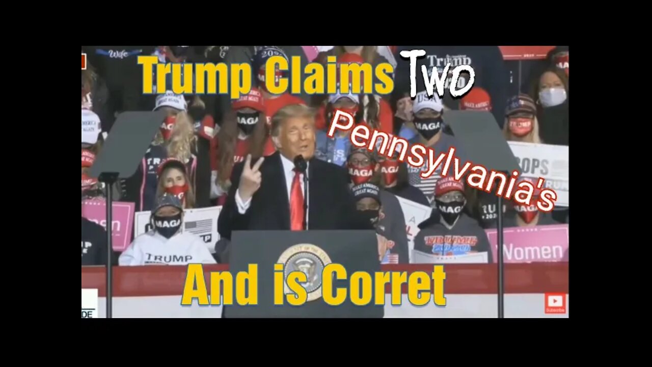 Trump Says "You Have Two Pennsylvania's" and He is Correct