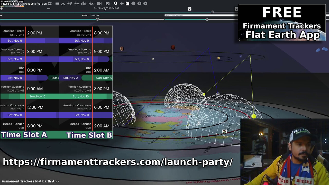 Firmament Trackers Flat Earth Model App Launch Party Nov 9th