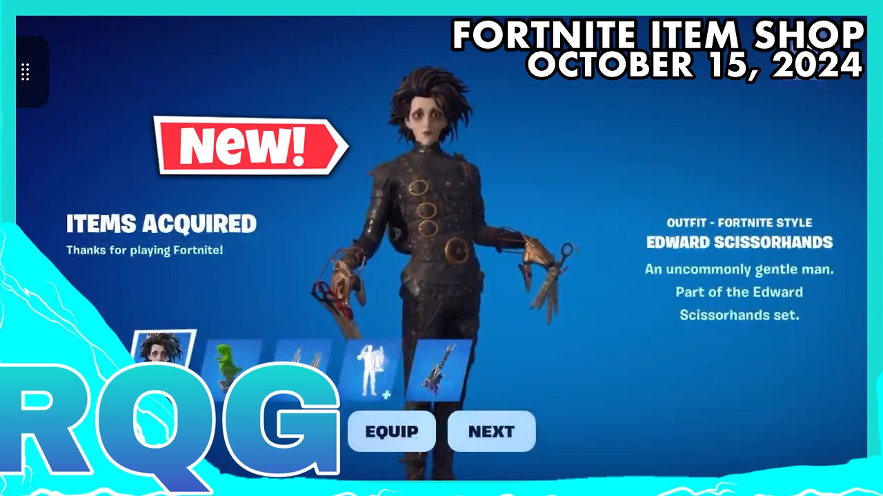 “NEW” EDWARD SCISSORHANDS IS HERE! FORTNITE ITEM SHOP (October 15, 2024)