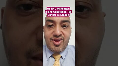 US NYC Manhattan Island Congestion Tax Similar To London #Rumble #Shorts