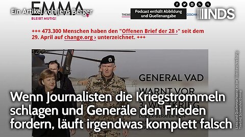 Wenn Journalisten Kriegstrommeln schlagen und Generäle Frieden fordern, läuft etwas komplett falsch