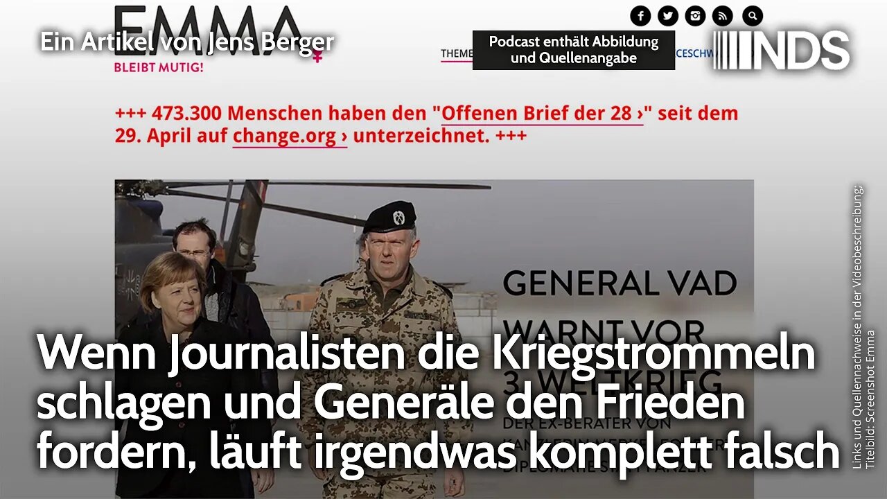 Wenn Journalisten Kriegstrommeln schlagen und Generäle Frieden fordern, läuft etwas komplett falsch