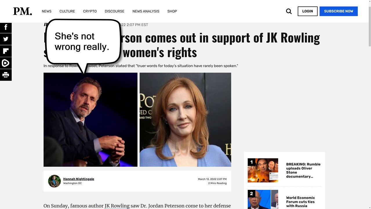 Jordan Peterson Quoted JK Rowling, In A Tweet, As She Defends Women's Rights