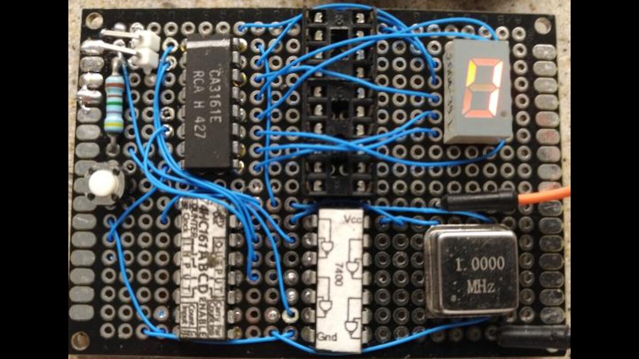 TTL Glue Logic 3-Bit Random Number Generator