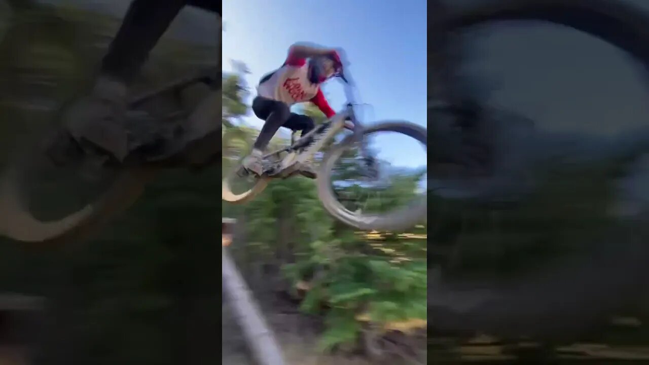 Final drop on Big Wood trail. #mtb #bikepark #ytshorts