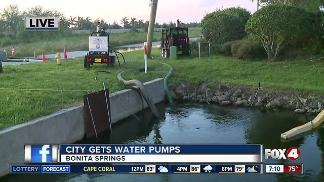 Pumps working to dry up Bonita Springs flooding