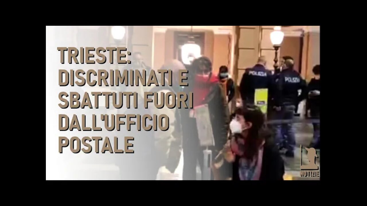 Trieste, discriminati e sbattuti fuori dall'ufficio postale